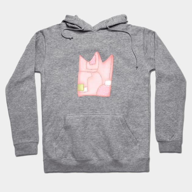 Pink Patched Crown for Princess Hoodie by PeachAndPatches